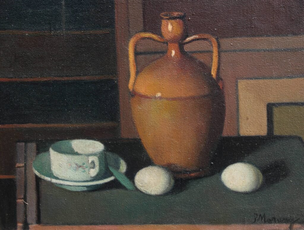 Still Life with Eggs by Piero Marussig, 1924
