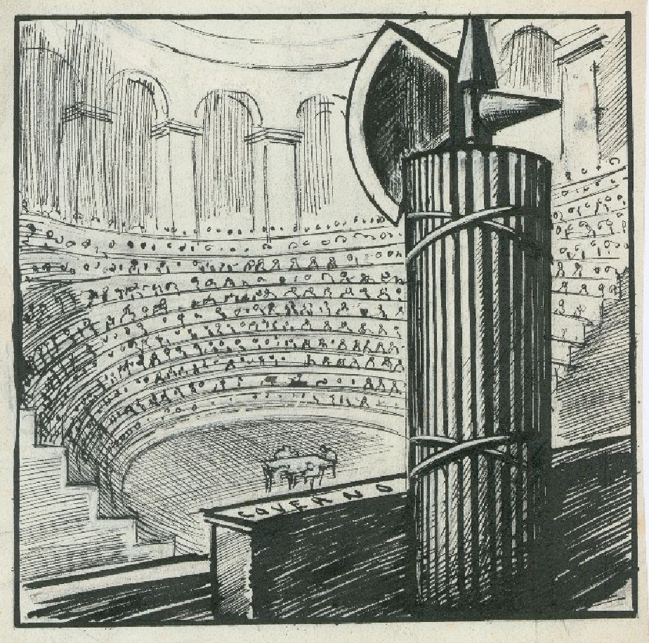 Illustration for Popolo d'Italia by Mario Sironi, 1922