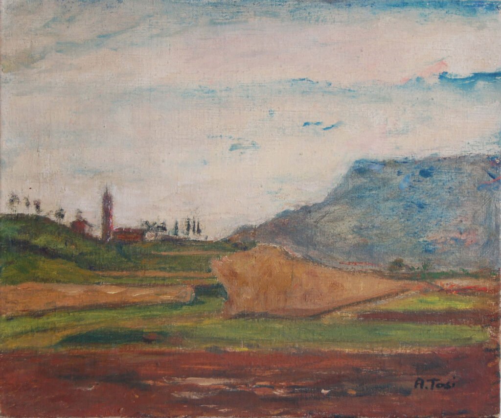 La Chiesetta di S. Lorenzo by Arturo Tosi, 1935