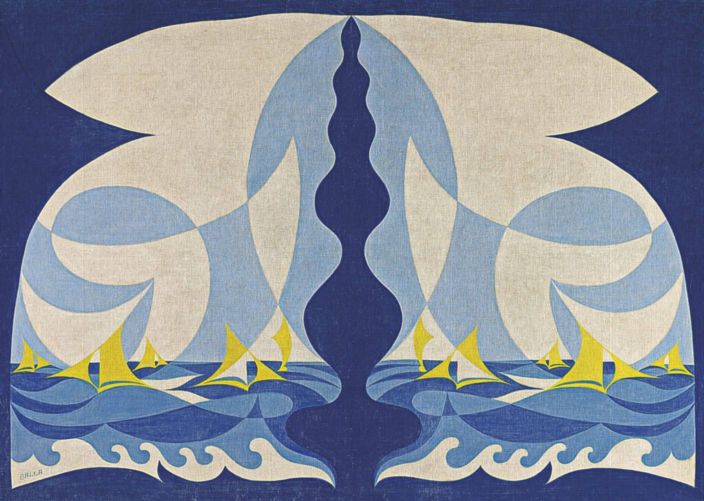 Linee forza di mare, Giacomo Balla, 1926