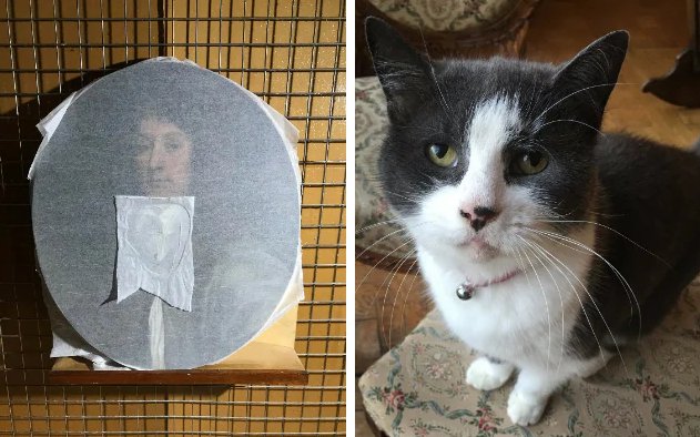 British Art Critic's Cat Damages 17th-Century Portrait