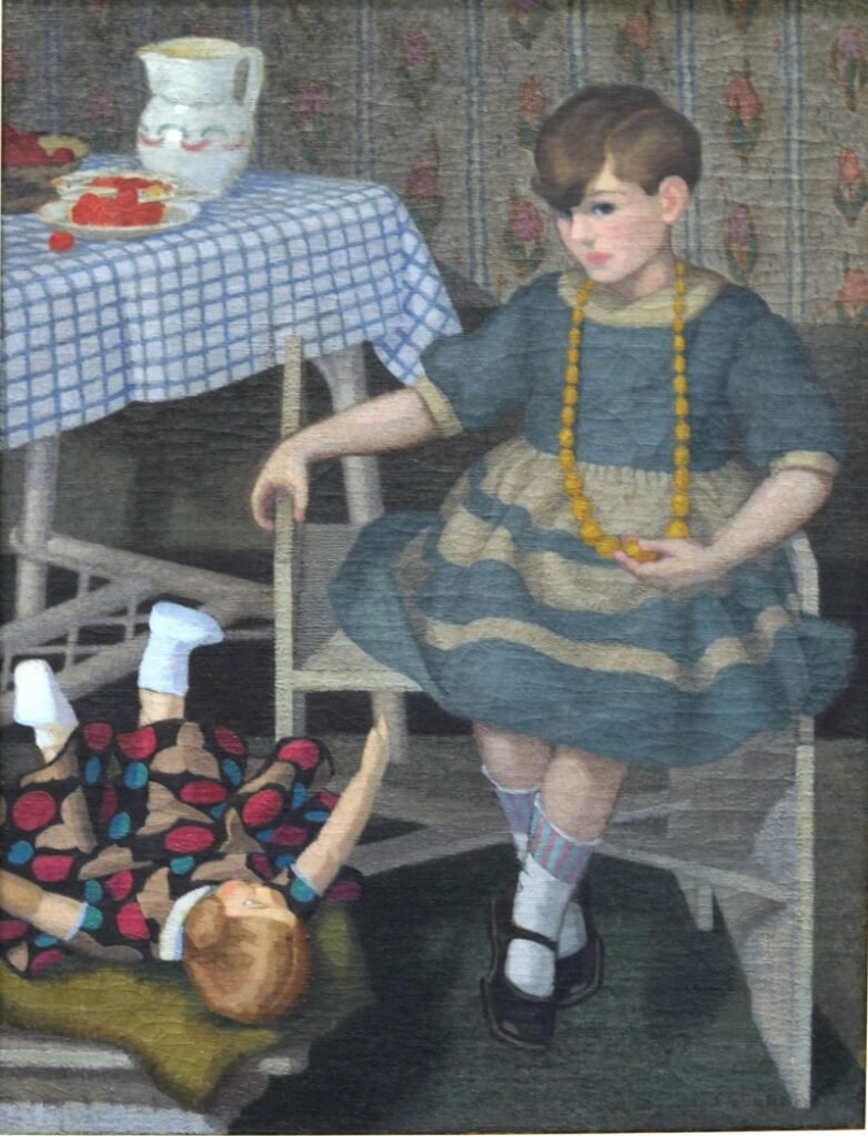 Girl with Doll by Felice Casorati, 1929