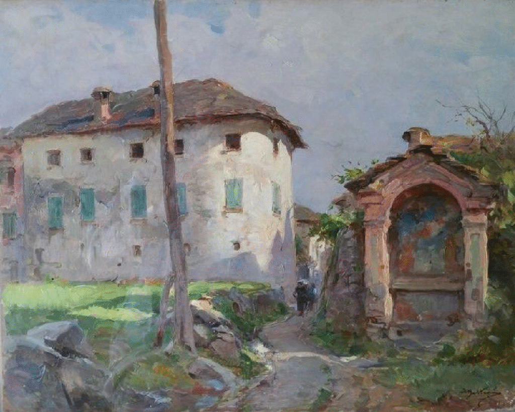 Castello di Vezzo, Stresa by Achille Beltrame