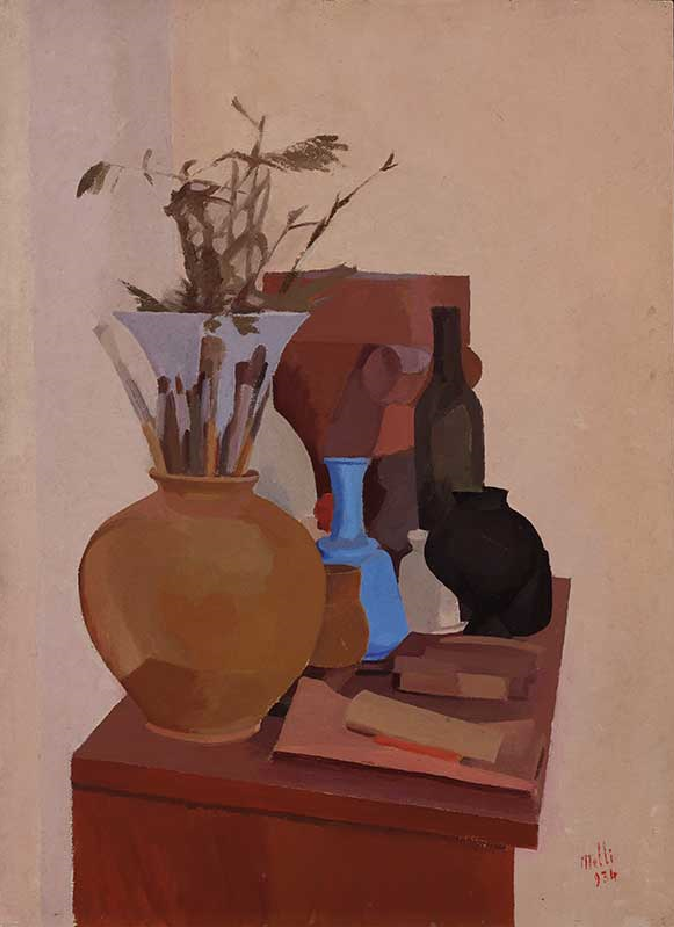Composizione di oggetti by Roberto Melli, 1934