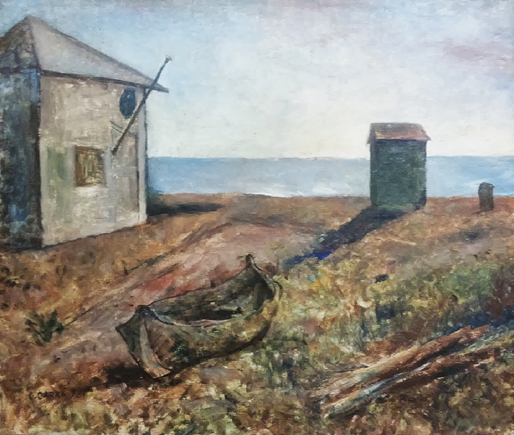 Tramonto al mare by Carlo Carrà, 1927