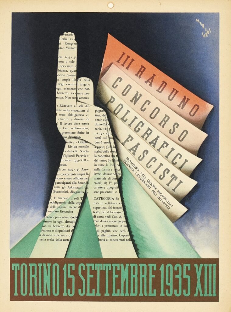 Cartolina by Mario Gros, 1935