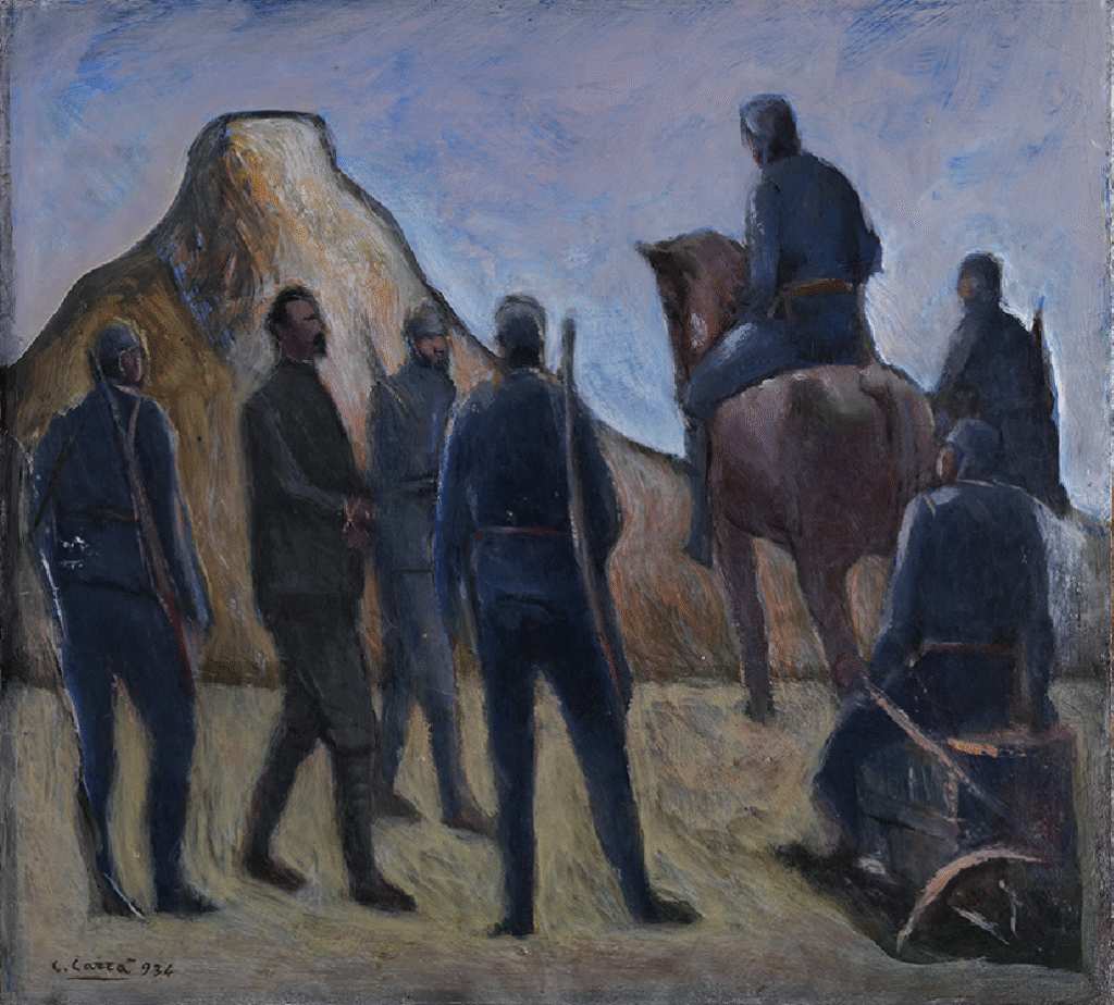 The Arrest of Cesare Battisti by Carlo Carrà