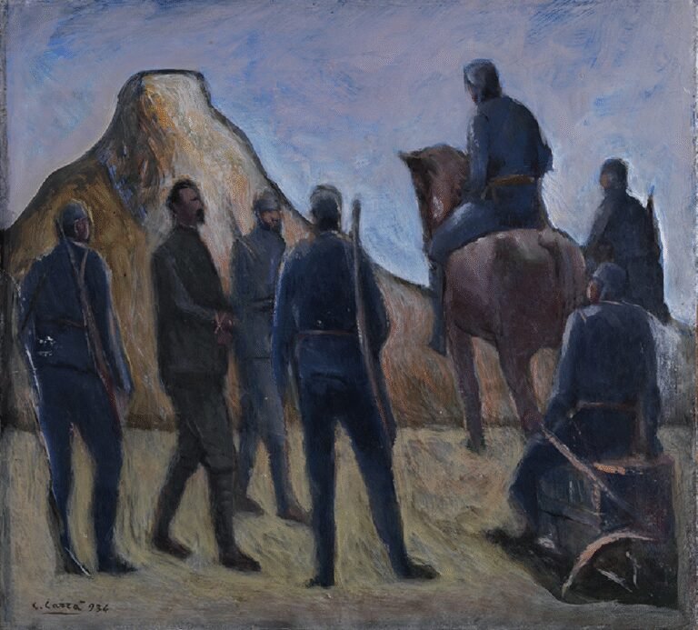 The Arrest of Cesare Battisti by Carlo Carrà