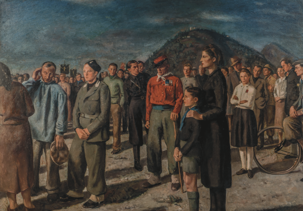 Listening to the Duce's Radio Address, Cesare Maggi, 1939