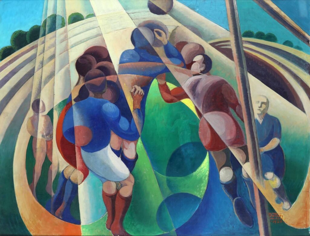 Partita di calcio by Gerardo Dottori, 1928