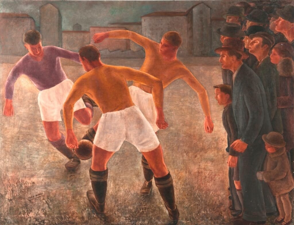 La partita di pallone by Mario Radice, 1933