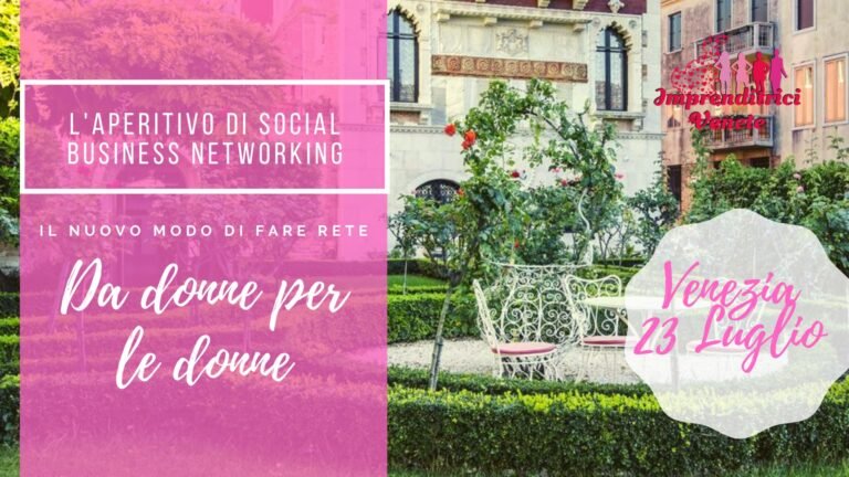 Veneto Women Entrepreneurs Gather in Venice, July 2020