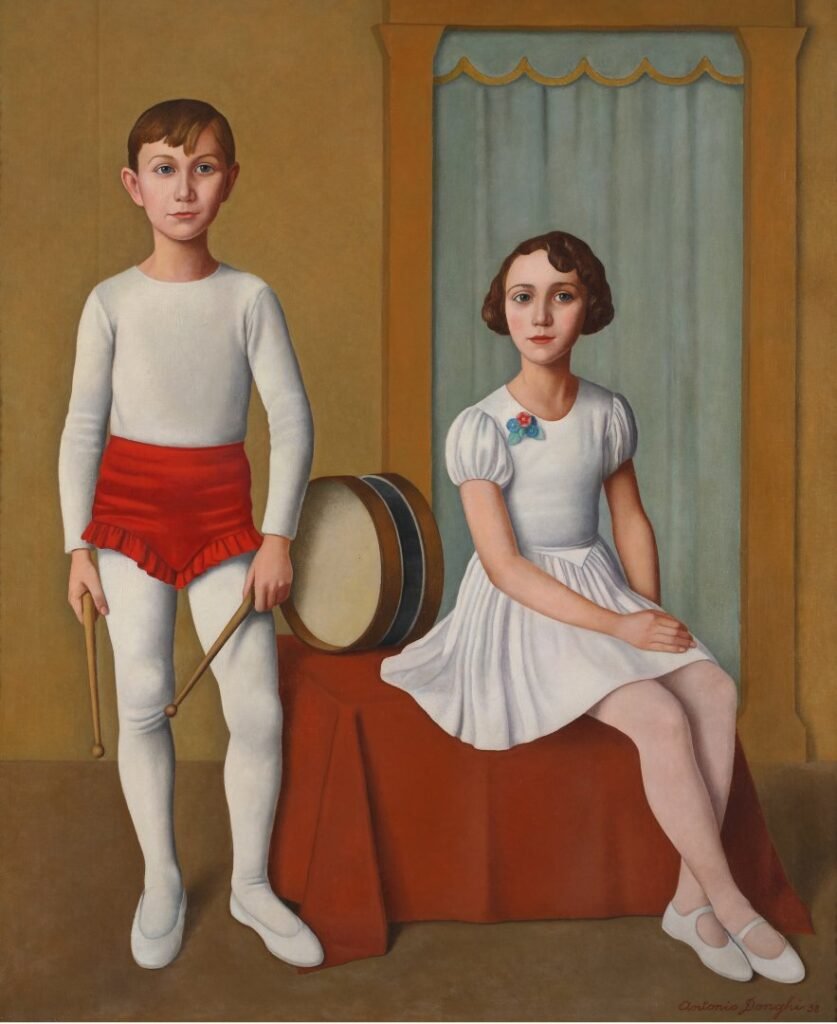 Piccoli saltimbanchi by Antonio Donghi, 1938