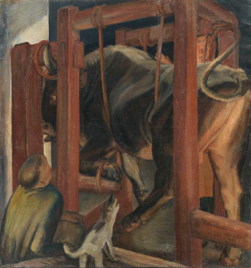 Bue alla ferratura by Ferruccio Ferrazzi, 1925