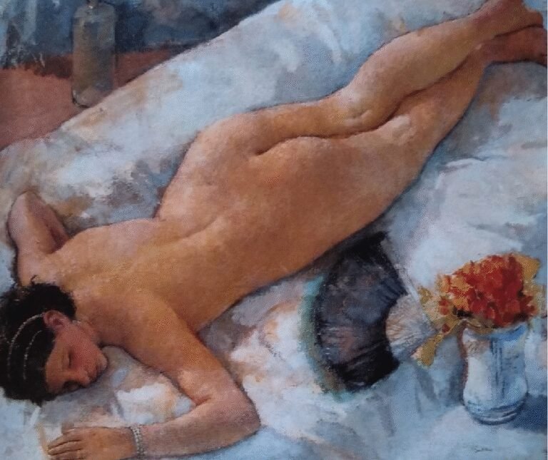 Nudo disteso by Franco Gentilini, 1929