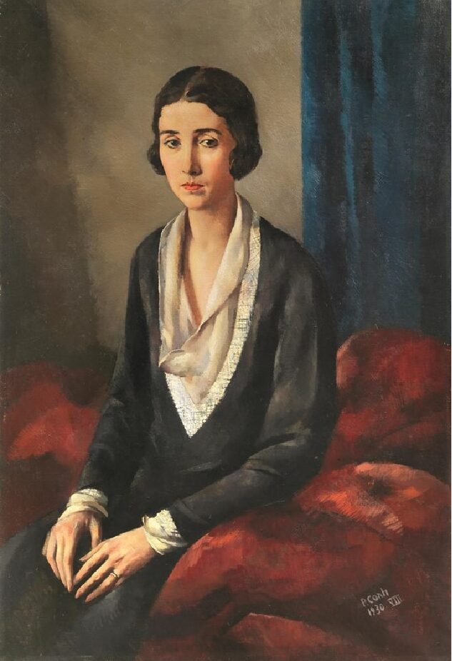 Portrait of Countess Jeanne Bombicci Pontelli by Primo Conti