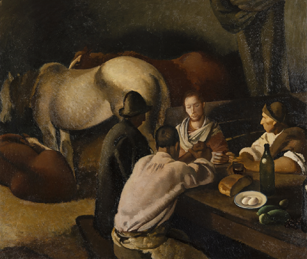 La cena di Emmaus by Felice Carena, 1922