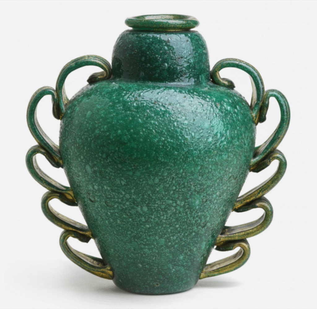 Pulegoso Glass Vase by Napoleone Martinuzzi, 1928 Pulegoso Glass Vase by Napoleone Martinuzzi, 1928