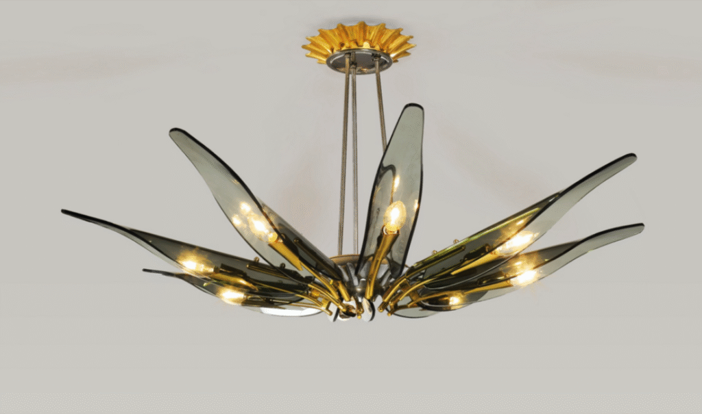 Dalia Chandelier by Max Ingrand for FontanaArte, c. 1954 Dalia Chandelier by Max Ingrand for FontanaArte, c. 1954