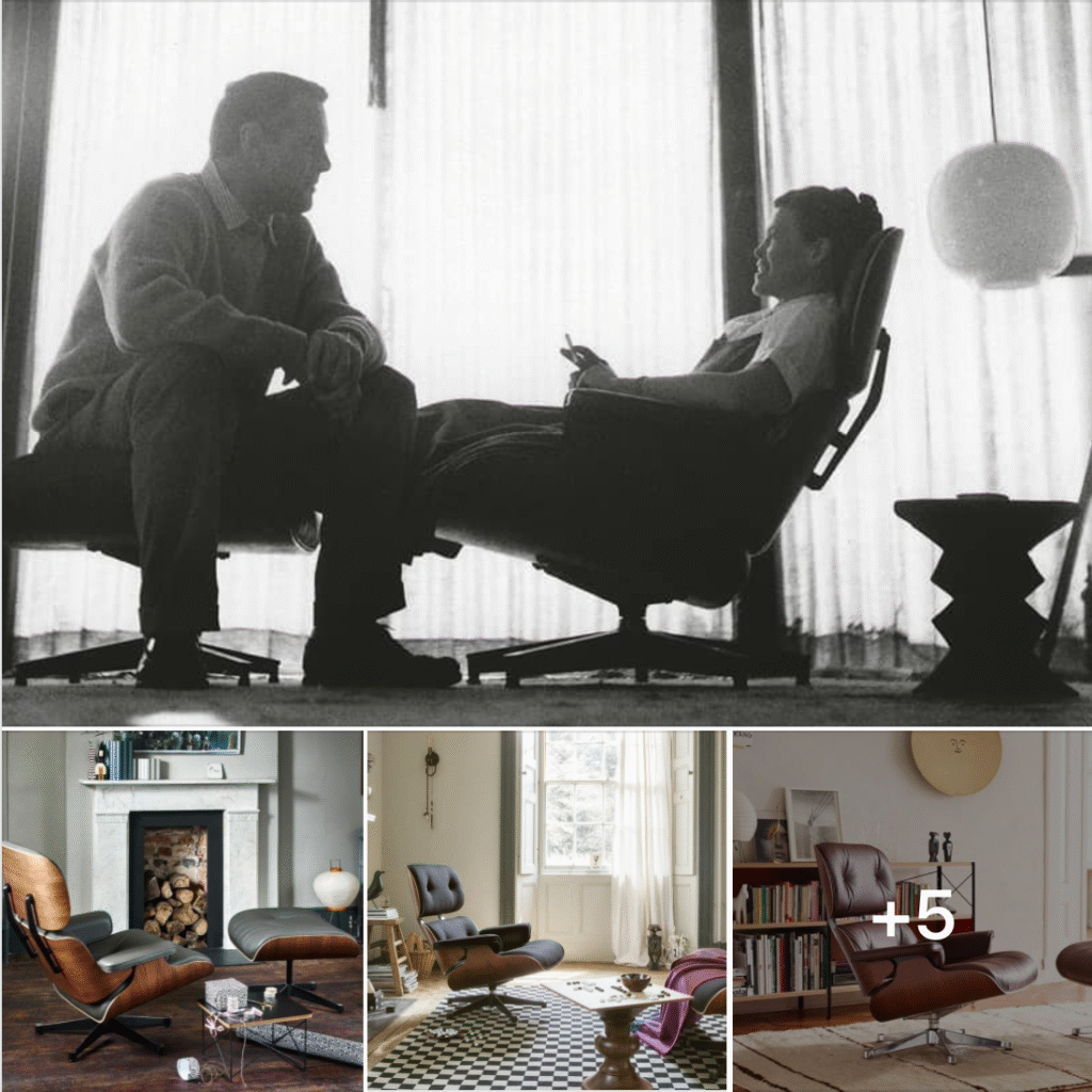Eames Lounge Chair and Ottoman, Vitra 1956
