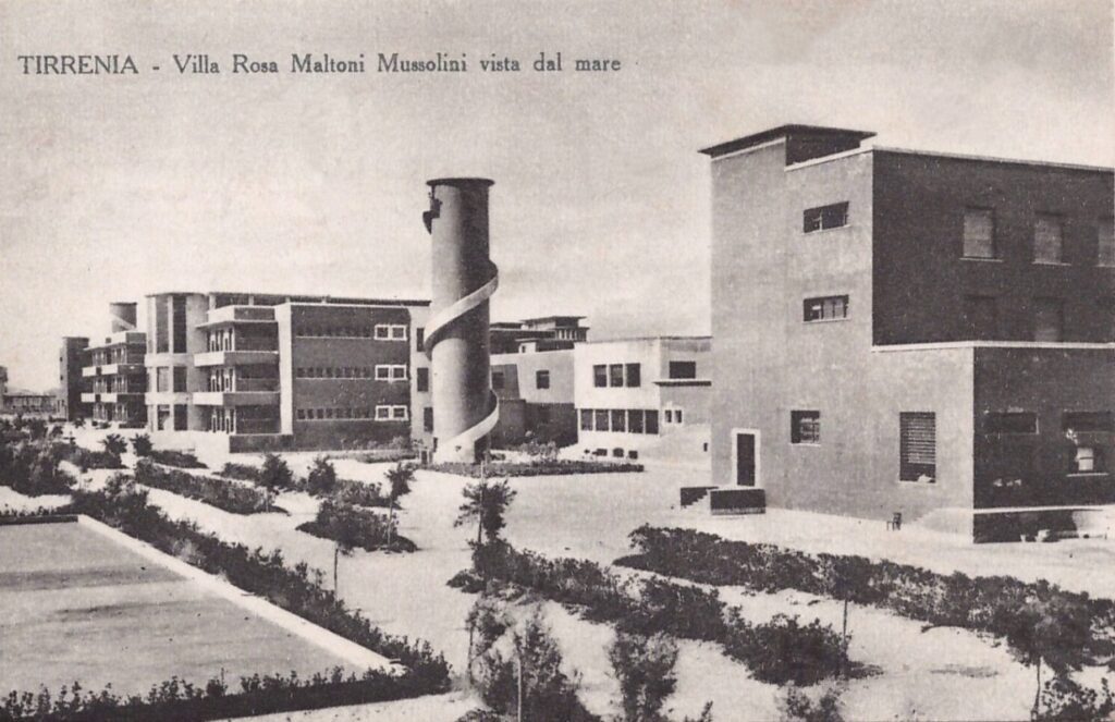Colonia Marina Rosa Maltoni Mussolini, Tirrenia, by Angiolo Mazzoni (1933)