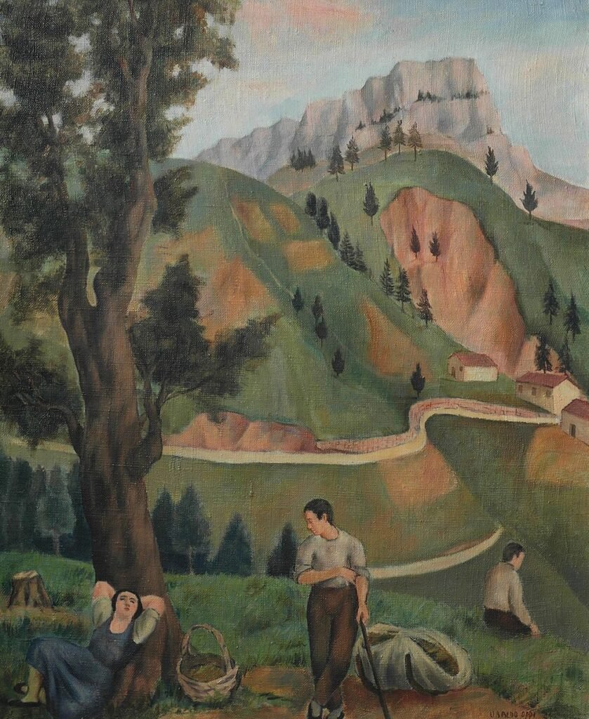 Paesaggio cadorino by Ubaldo Oppi, 1924
