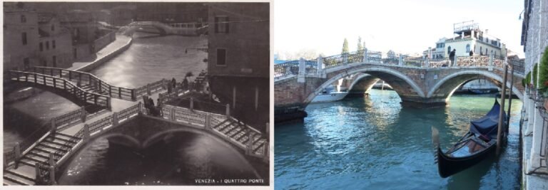 Ponte Tre Ponti, Venice, by Eugenio Miozzi (1932–33)