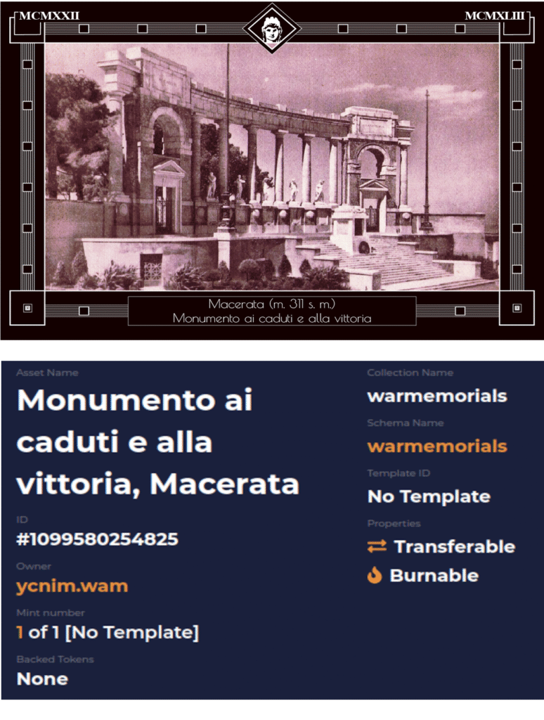 Monumento ai caduti e alla vittoria, Macerata