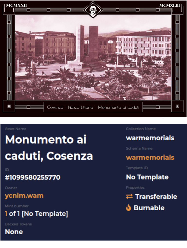 War Memorial, Cosenza