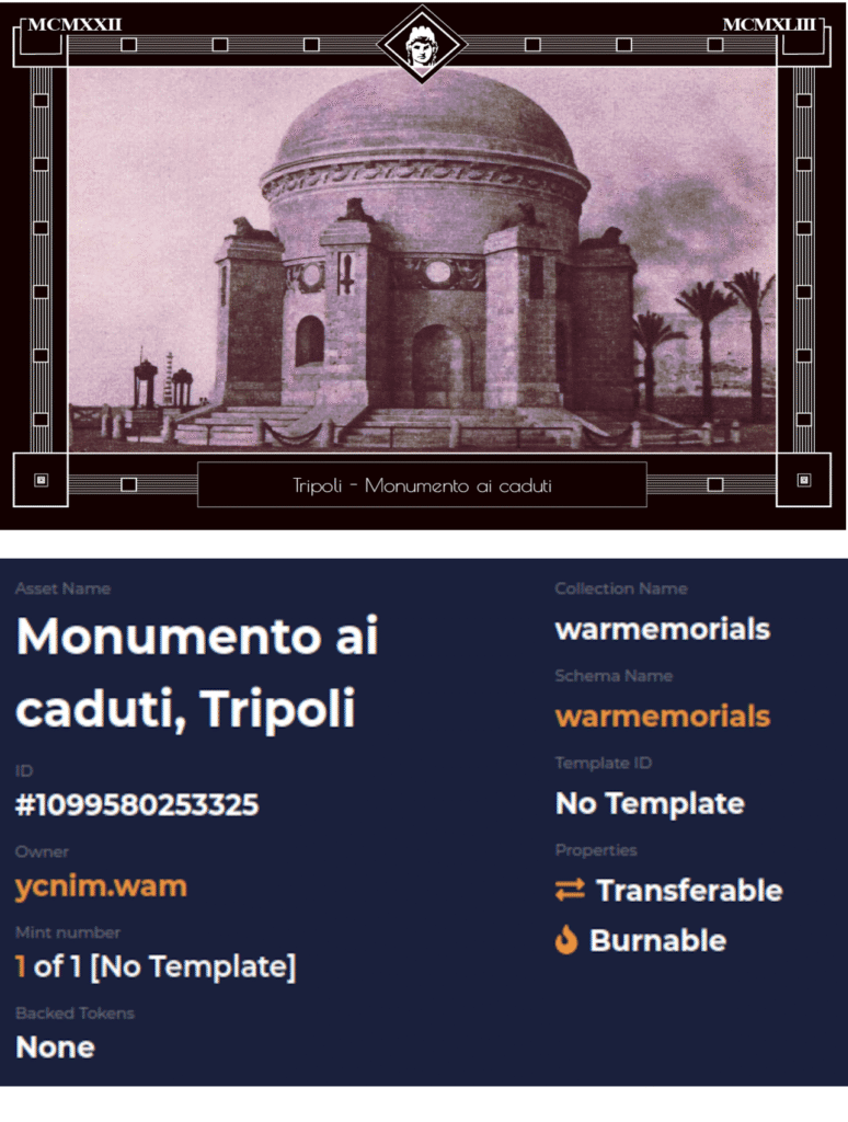 Monument to the Fallen, Tripoli