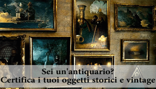 NFT certification for antique and vintage objects in Italy