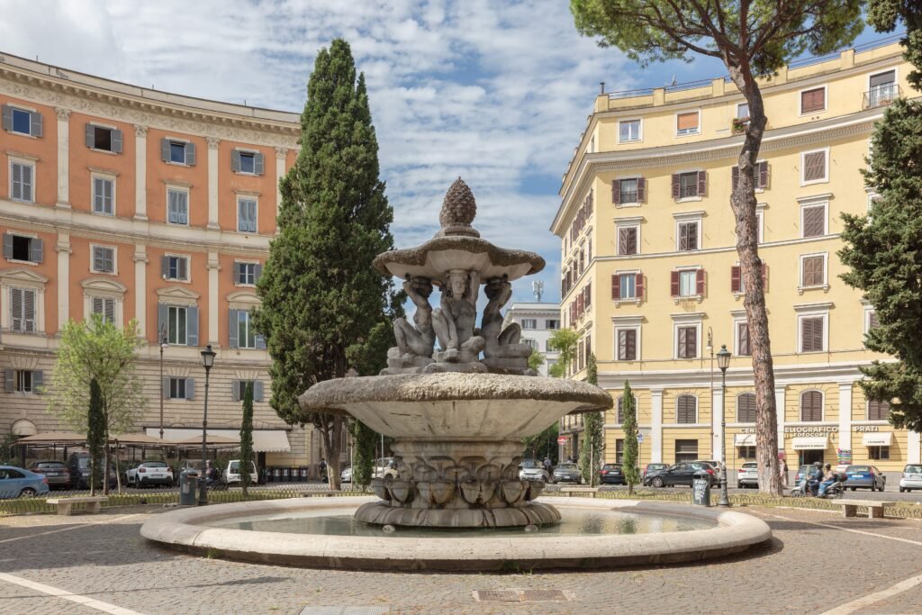 Fontana delle Cariatidi, Rome, by Attilio Selva (1928)