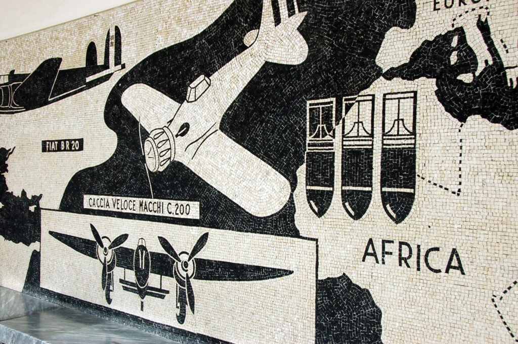 Mosaics of the Italico Courtyard, Angelo Canevari, Forlì