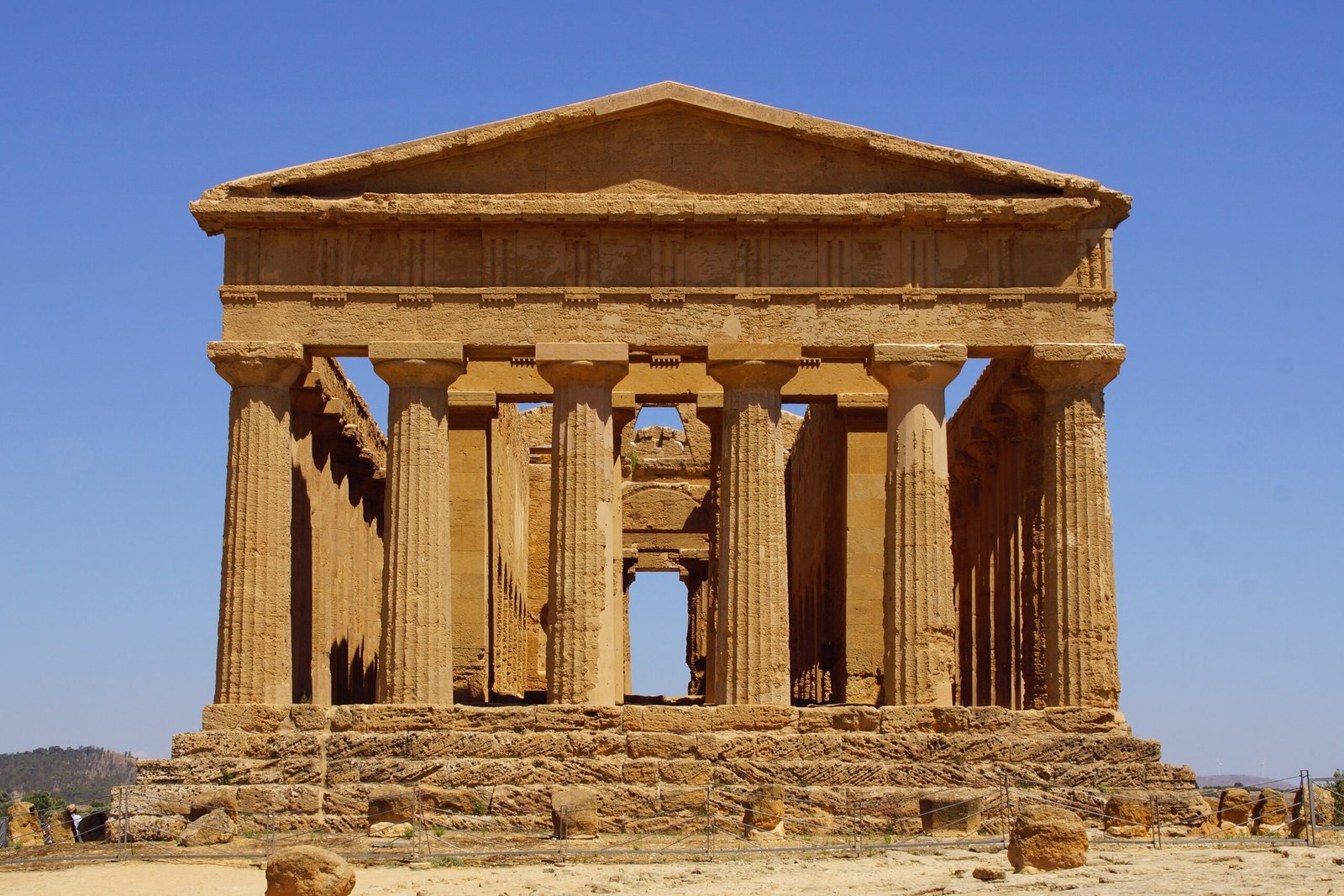 Valle dei Templi, Agrigento — the Temple of Concordia along the southern ridge