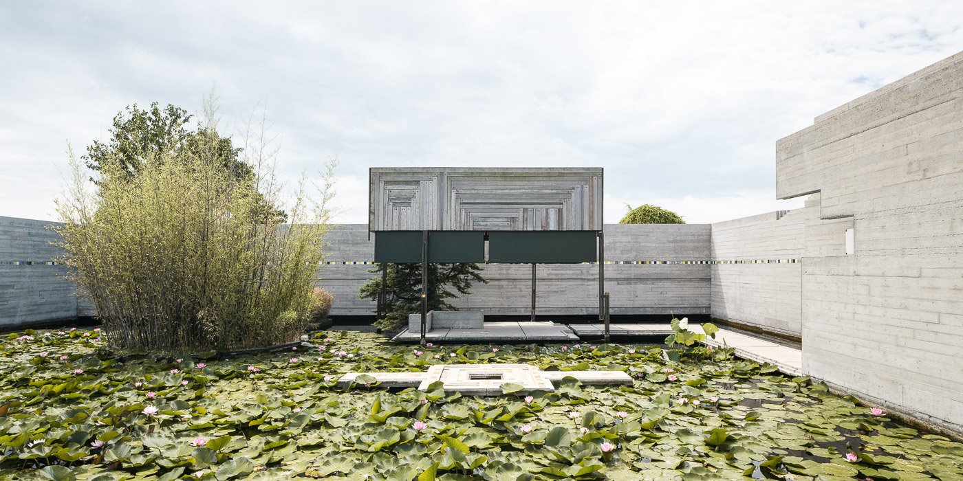 Brion Memorial — view of the complex by Carlo Scarpa
