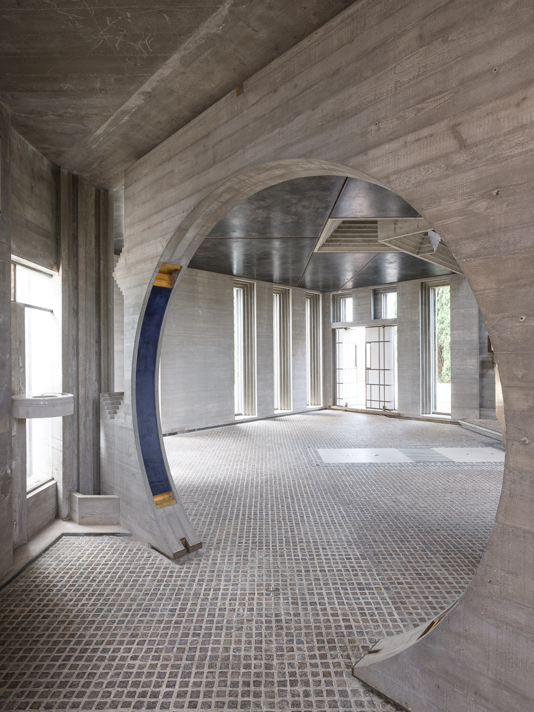 Brion Memorial — concrete detail by Carlo Scarpa
