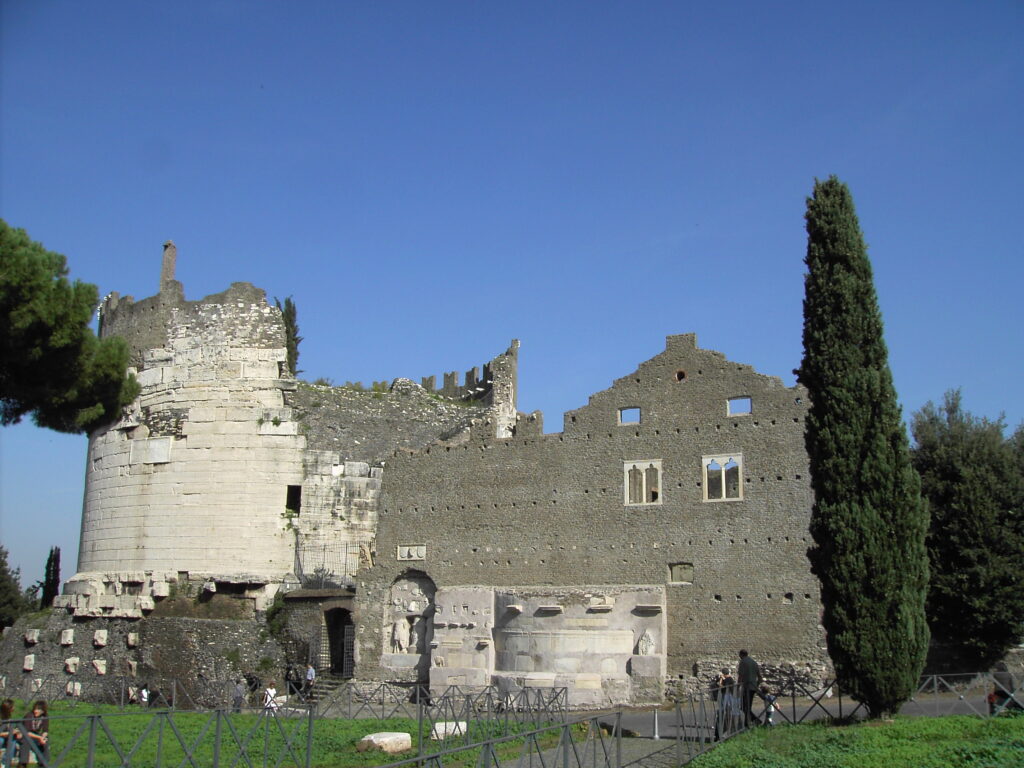 Tomb of Cecilia Metella from the Via Appia