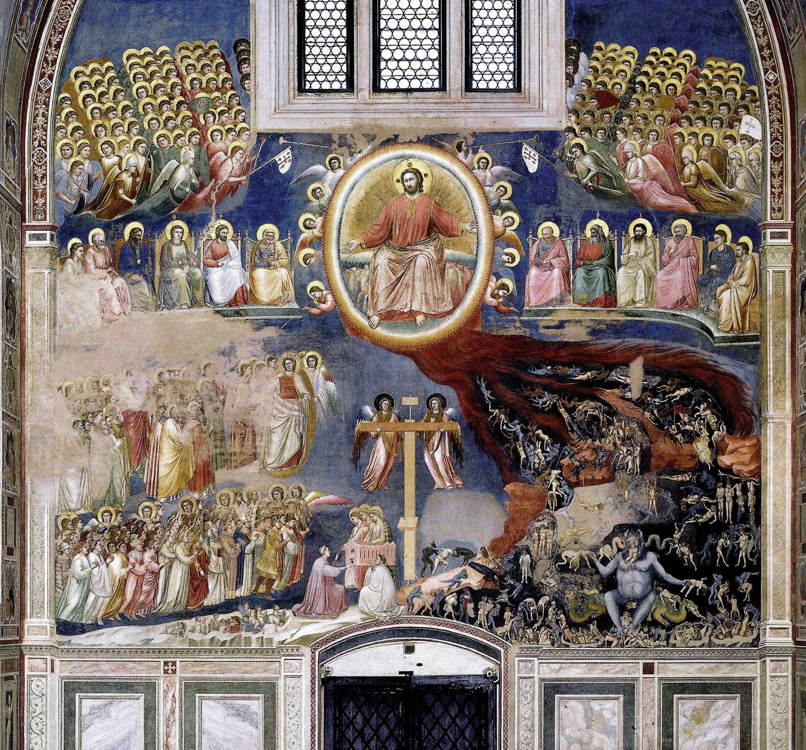 Giotto's Last Judgment on the western counter-façade of the Scrovegni Chapel