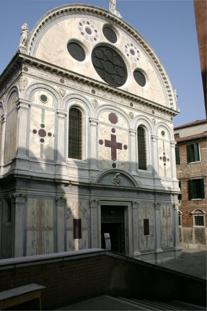 Santa Maria dei Miracoli seen from the Rio dei Miracoli canal, Venice
