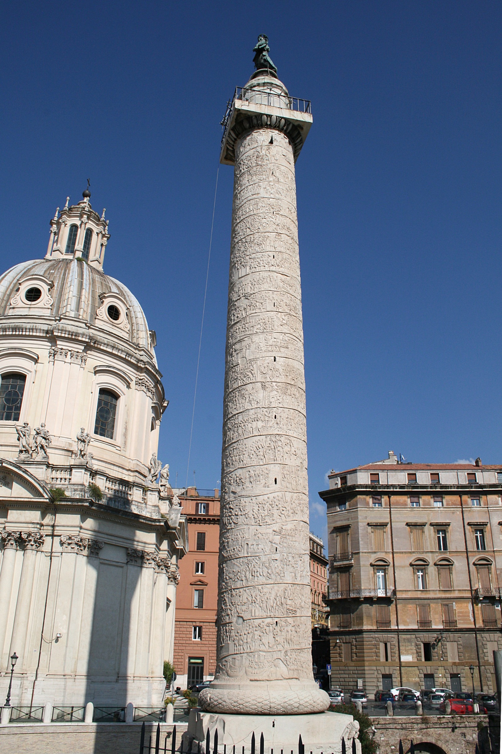 Detail of the helical bas-relief on Trajan's Column showing scenes from the Dacian Wars