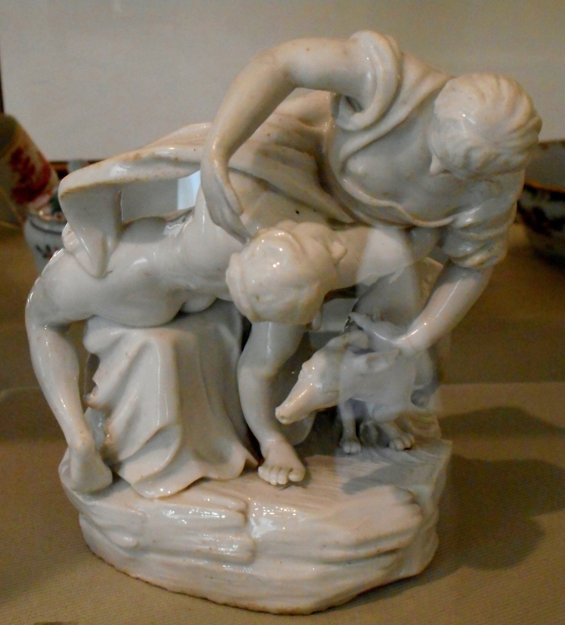 Porcelain group Venus and Adonis, Cozzi manufacture Venice 1775–1790, Museo Duca di Martina