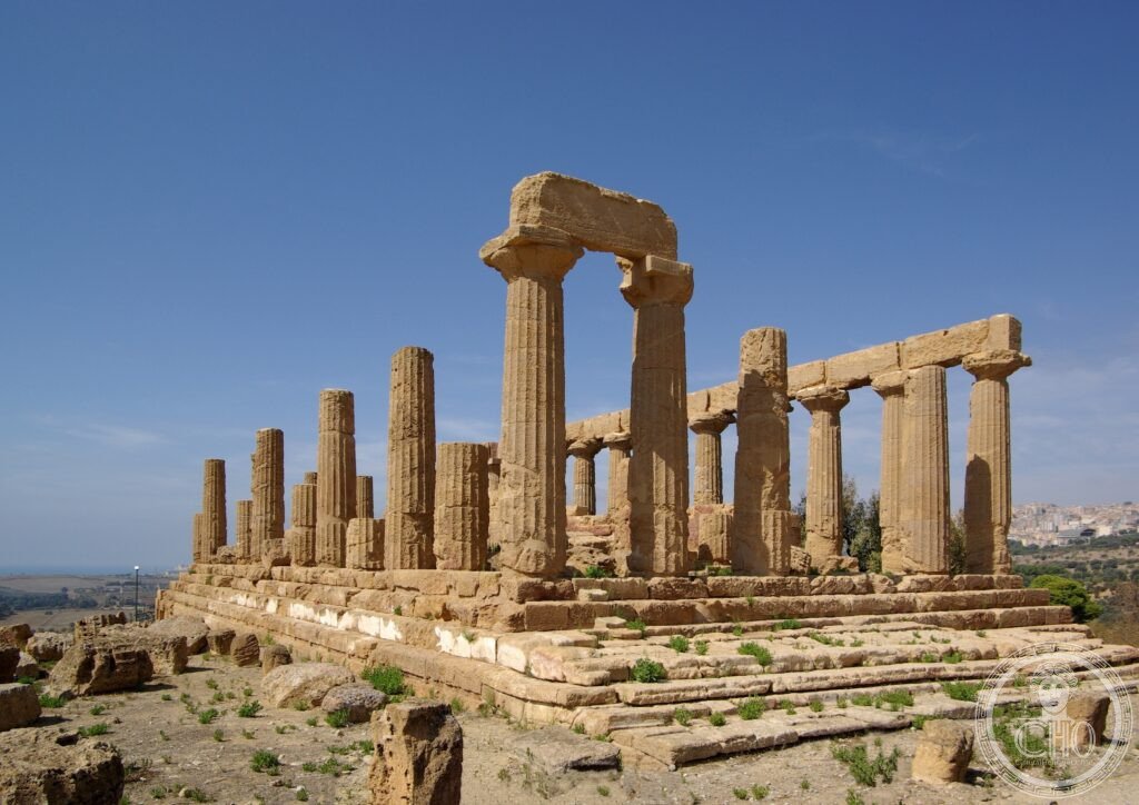 Italy, Sicily, Agrigento, Valley of the Temples, Temple of Juno Lacinia