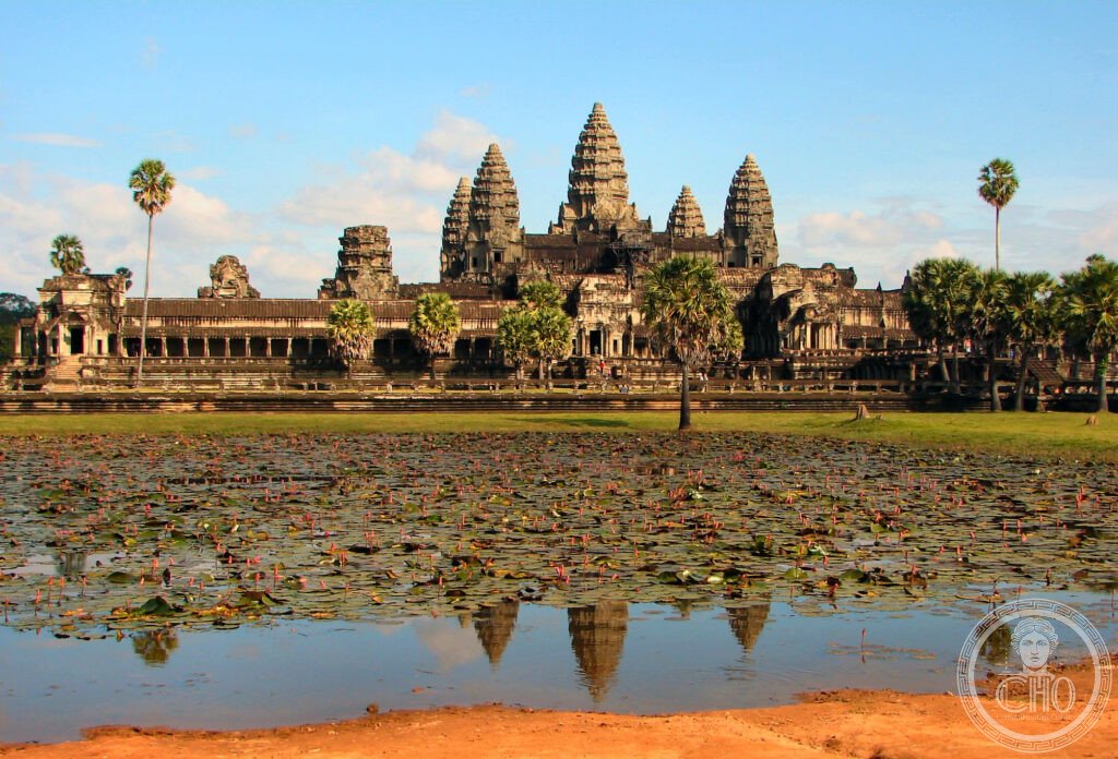 Angkor Wat Khmer temple Cambodia reflection pond sunrise UNESCO World Heritage