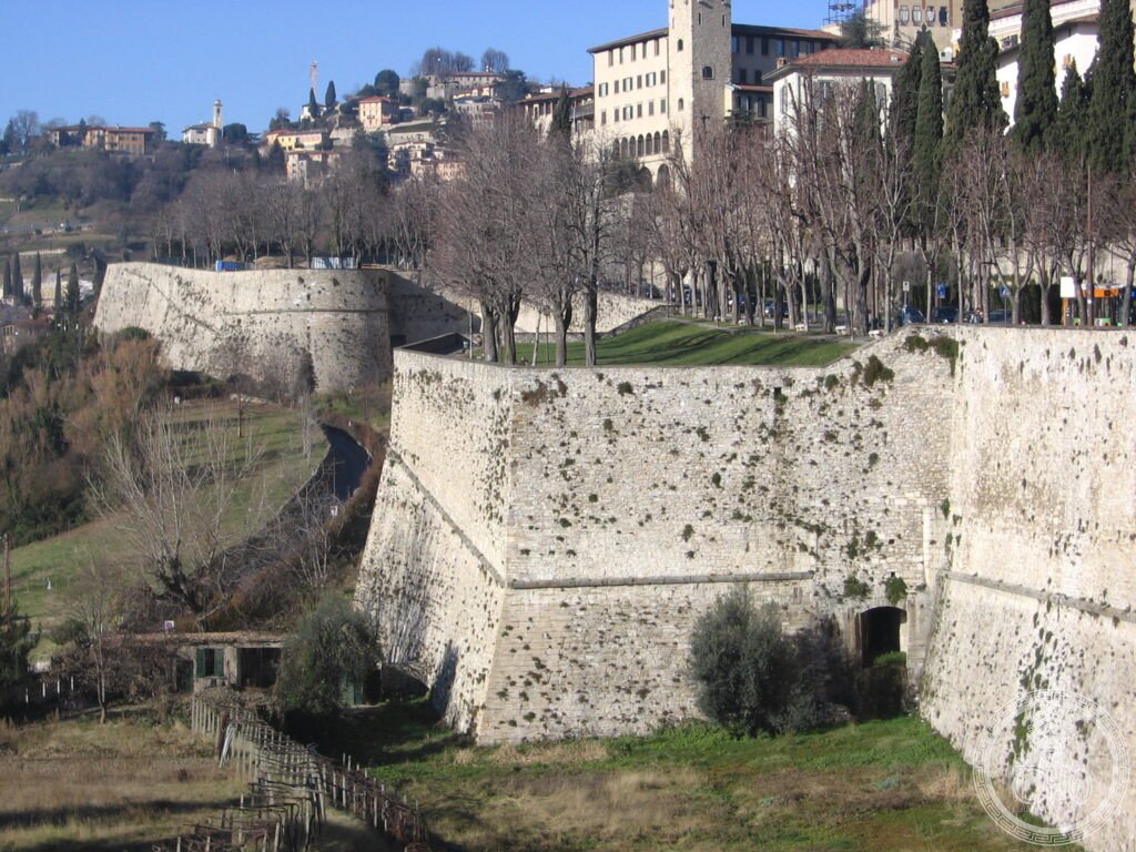 Lato Sud-Ovest delle mura Venete (Piattaforma di Santa Grata e baluardo di San G