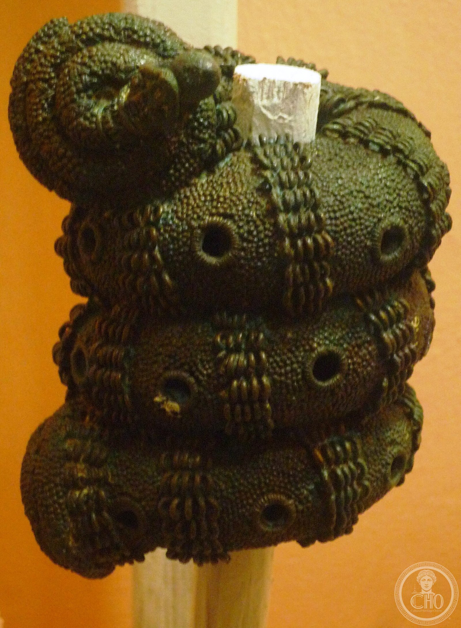 Bronze ornamental staff head from Igbo-Ukwu, 9th century AD, Nigeria
