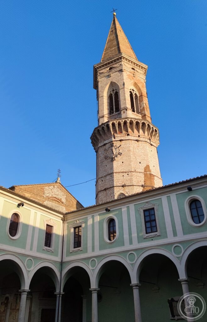 Abbazia di San Pietro, Perugia, facciata benedettina medievale X-XI secolo