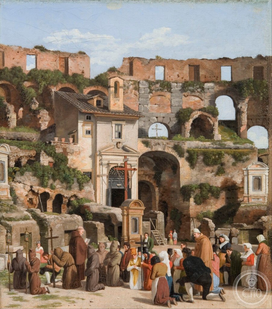 Christoffer_Wilhelm_Eckersberg_-_View_of_the_interior_of_the_Colosseum_-_Google_