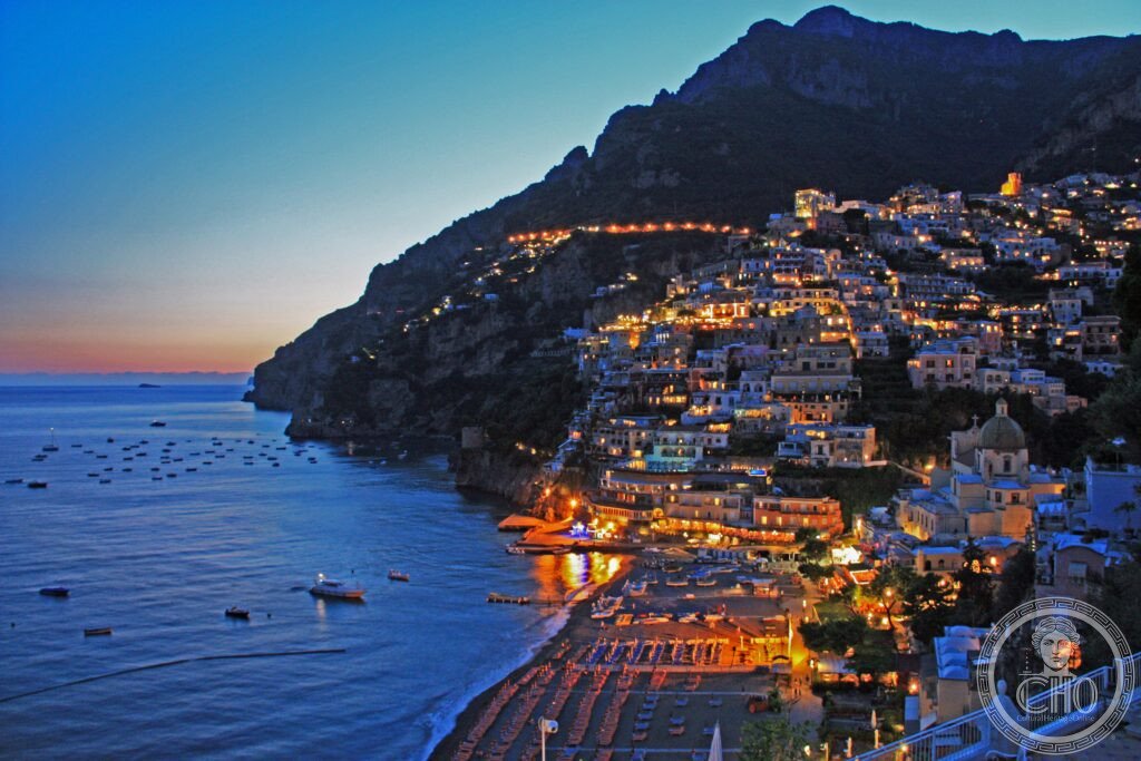 Costiera Amalfitana Positano case colori limoni scogliere mare Tirreno Campania UNESCO 1997