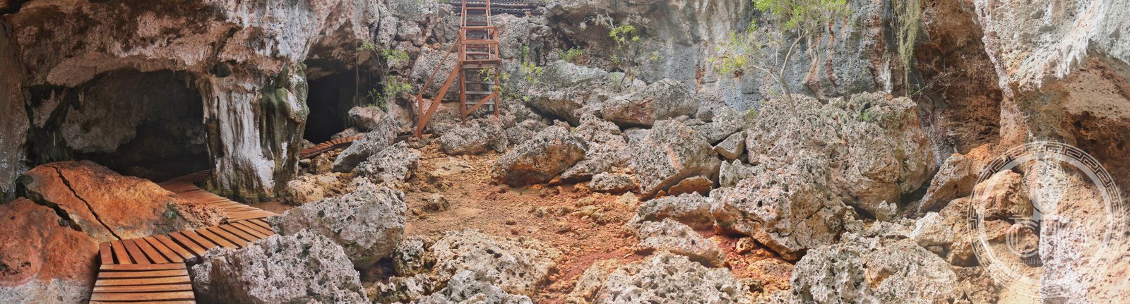 Cueva de los Petroglifos (Cave of Petroglyphs) in Granma Province, Cuba — the Desembarco del Granma National Park protects the world's most complete series of uplifted marine terraces, fossil coral reefs and pre-Columbian cave art