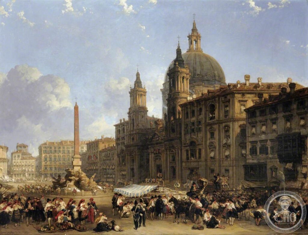 David_Roberts_%281796-1864%29_-_The_Piazza_Navona_at_Rome_-_VIS.1419_-_Sheffield